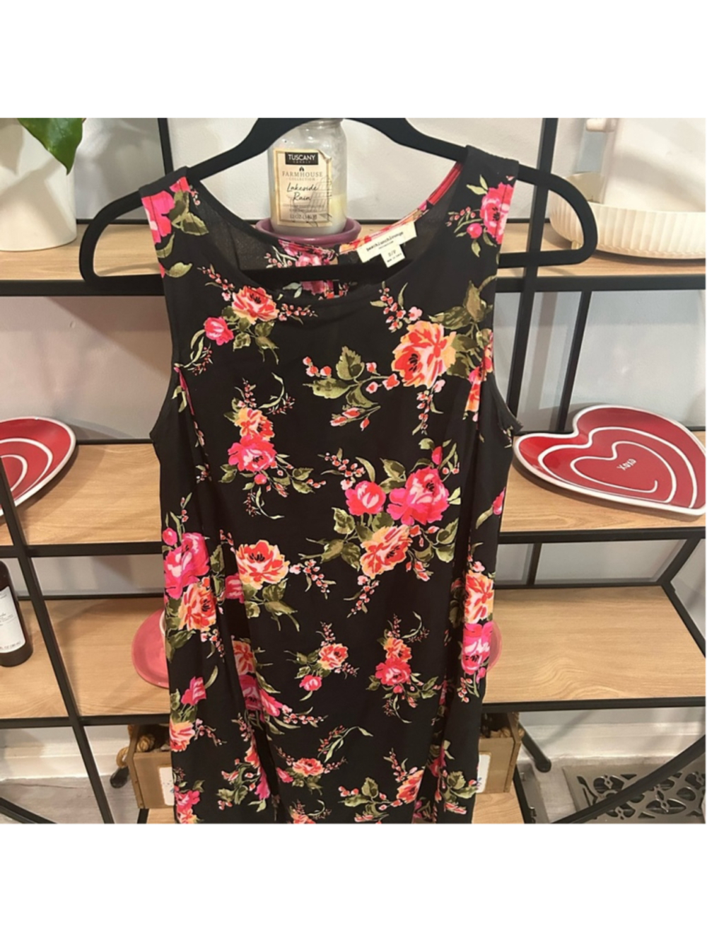 beachlunchlounge Black Floral Mini Dress